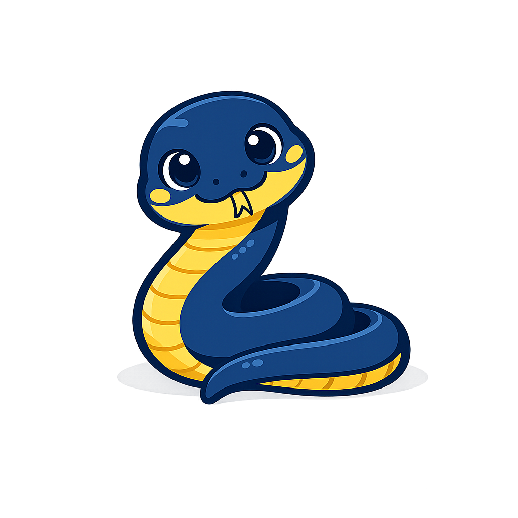 HelloPy Snake Mascot